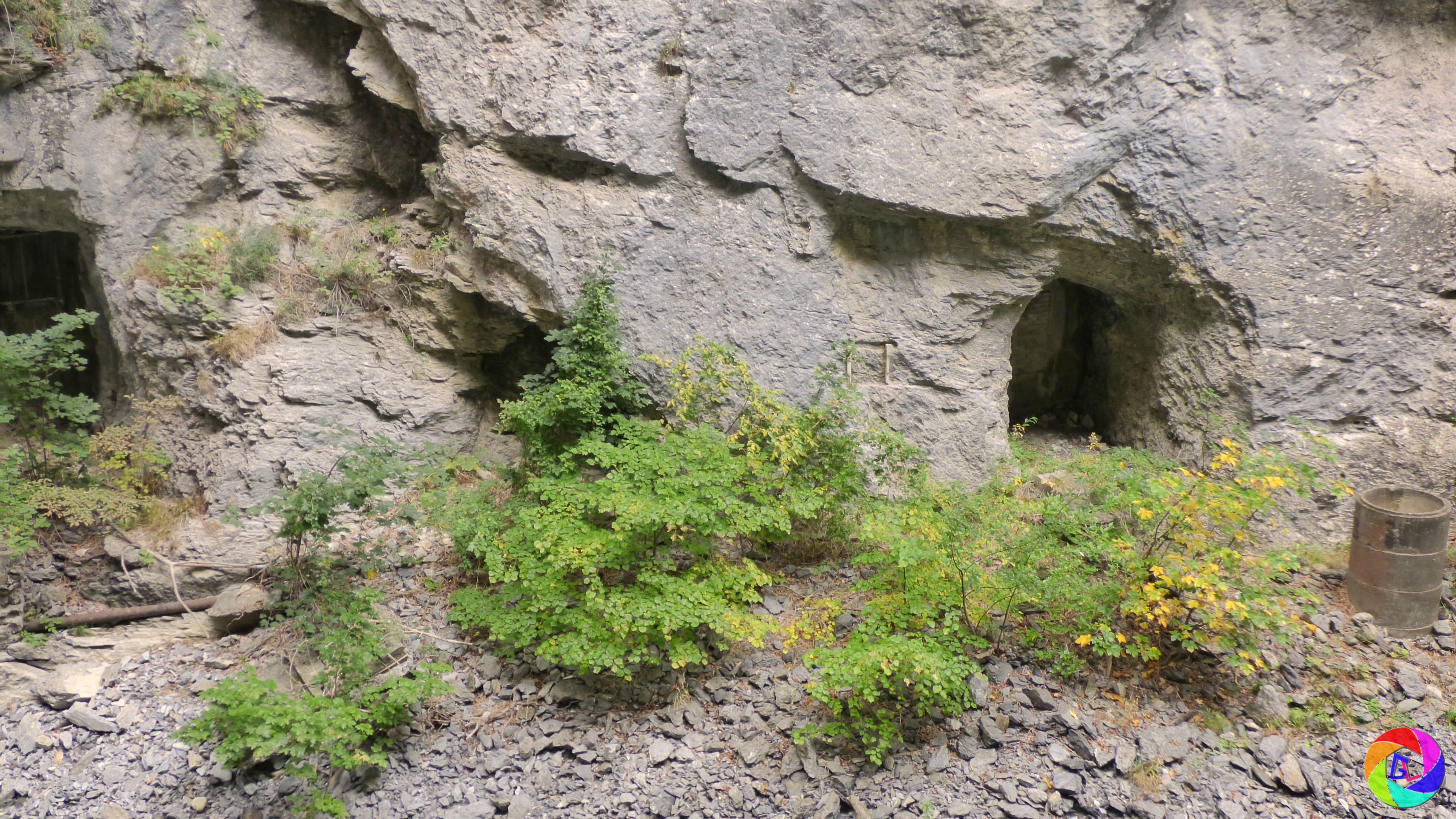 Caves dug for defensive location during WW2